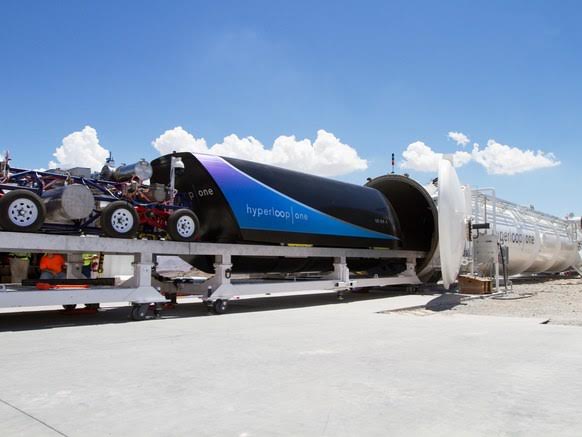 Hyperloop One's DevLoop test track in Nevada. (credit: Alexander Esseveld)